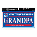 Rangers - NY 3" X 6" True Pride Decal - Grandpa
