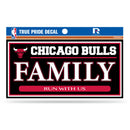 Bulls 3" X 6" True Pride Decal - Family