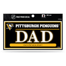 Penguins 3" X 6" True Pride Decal - Dad