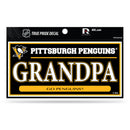 Penguins 3" X 6" True Pride Decal - Grandpa