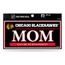 Chicago Blackhawks 3" X 6" True Pride Decal - Mom