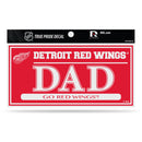 Red Wings 3" X 6" True Pride Decal - Dad