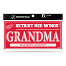 Red Wings 3" X 6" True Pride Decal - Grandma