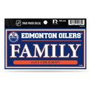 Oilers 3" X 6" True Pride Decal - Family