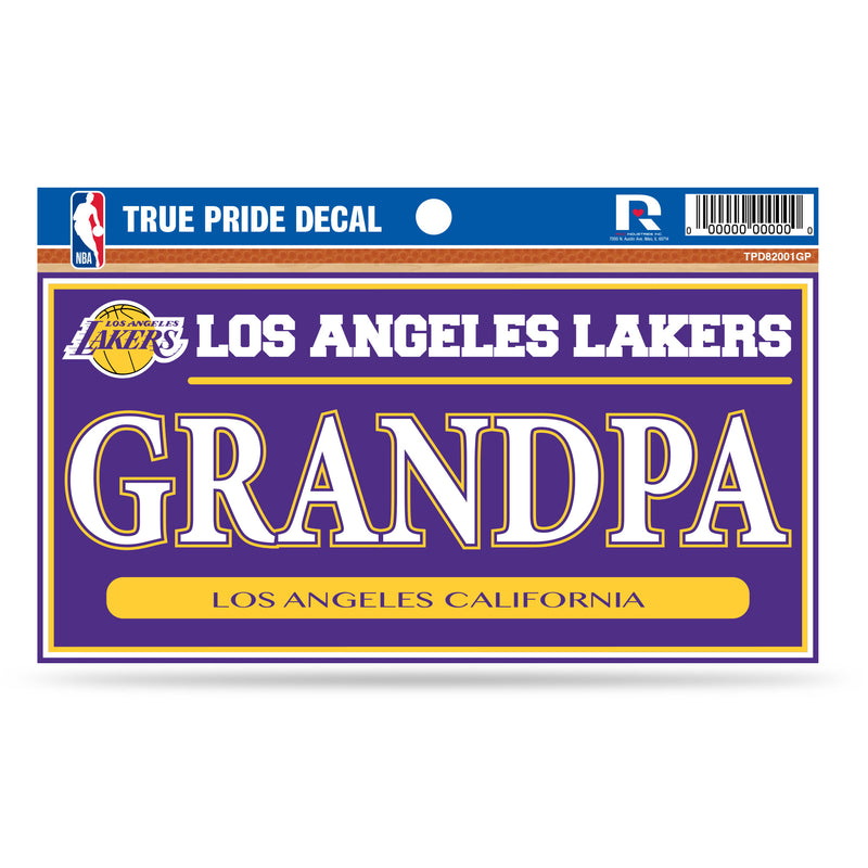 Lakers 3" X 6" True Pride Decal - Grandpa