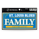 St. Louis Blues 3" X 6" True Pride Decal - Family