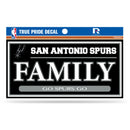 Spurs 3" X 6" True Pride Decal - Family