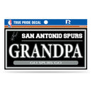 Spurs 3" X 6" True Pride Decal - Grandpa