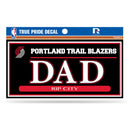 Trail Blazers 3" X 6" True Pride Decal - Dad