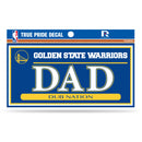 Warriors 3" X 6" True Pride Decal - Dad