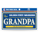 Warriors 3" X 6" True Pride Decal - Grandpa
