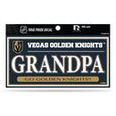 Golden Knights 3" X 6" True Pride Decal - Grandpa