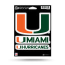 Miami Hurricanes Triple Play Sticker
