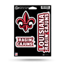 Louisiana-Lafayette Ragin Cajuns Triple Play Sticker