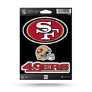 49ers Triple Play Sticker