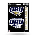 Oral Roberts Golden Eagles Triple Play Sticker