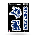 Rice Owls Triple Play Sticker