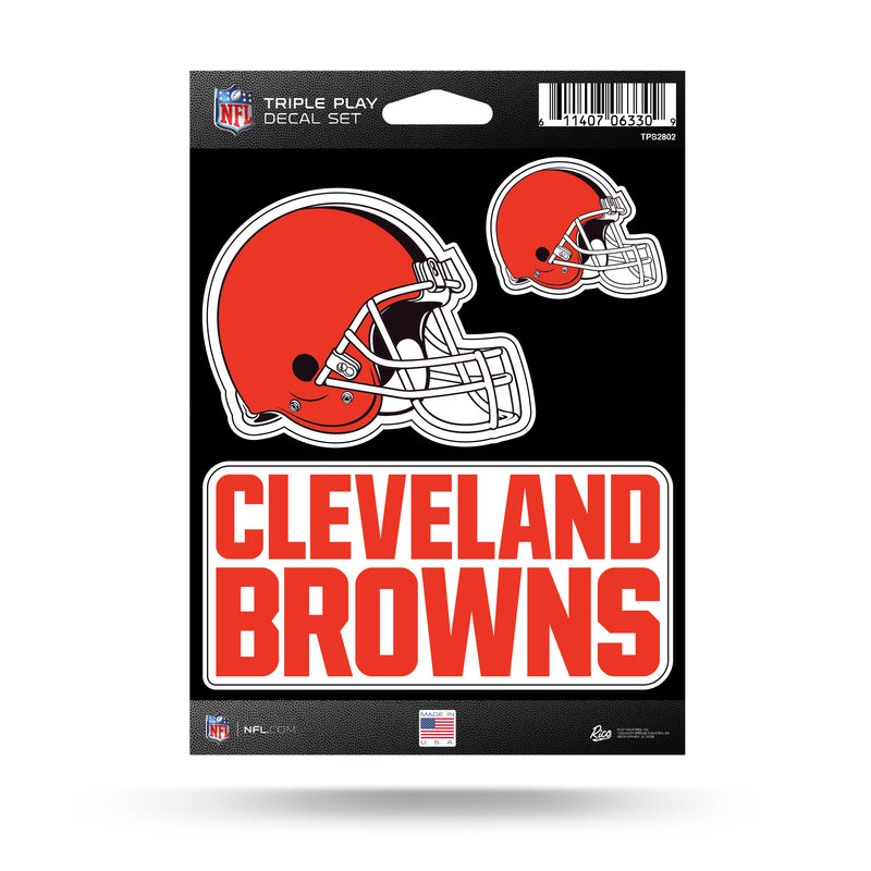 Cleveland Browns Triple Play Decal Set