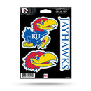 Kansas University Triple Play Sticker