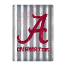 Alabama Crimson Tide Tin Metal Roof Sign (12"x16")