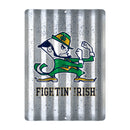 Notre Dame Fighting Irish Tin Metal Roof Sign (12"x16")