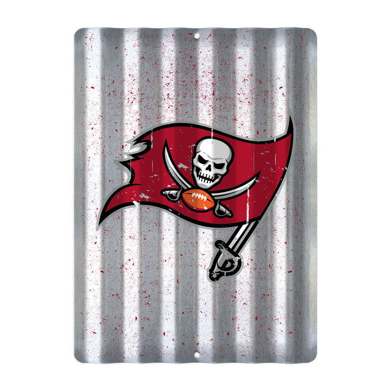 Tampa Bay Buccaneers Tin Metal Roof Sign (12"x16")