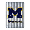 Michigan Wolverines Tin Metal Roof Sign (12"x16")