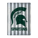 Michigan State Spartans Tin Metal Roof Sign (12"x16")