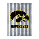 Iowa Hawkeyes Tin Metal Roof Sign (12"x16")