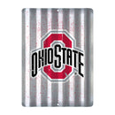 Ohio State Buckeyes Tin Metal Roof Sign (12"x16")
