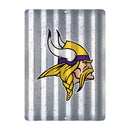 Minnesota Vikings Tin Metal Roof Sign (12"x16")