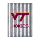 Virginia Tech Hokies Tin Metal Roof Sign (12"x16")