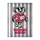 Wisconsin Badgers Tin Metal Roof Sign (12"x16")