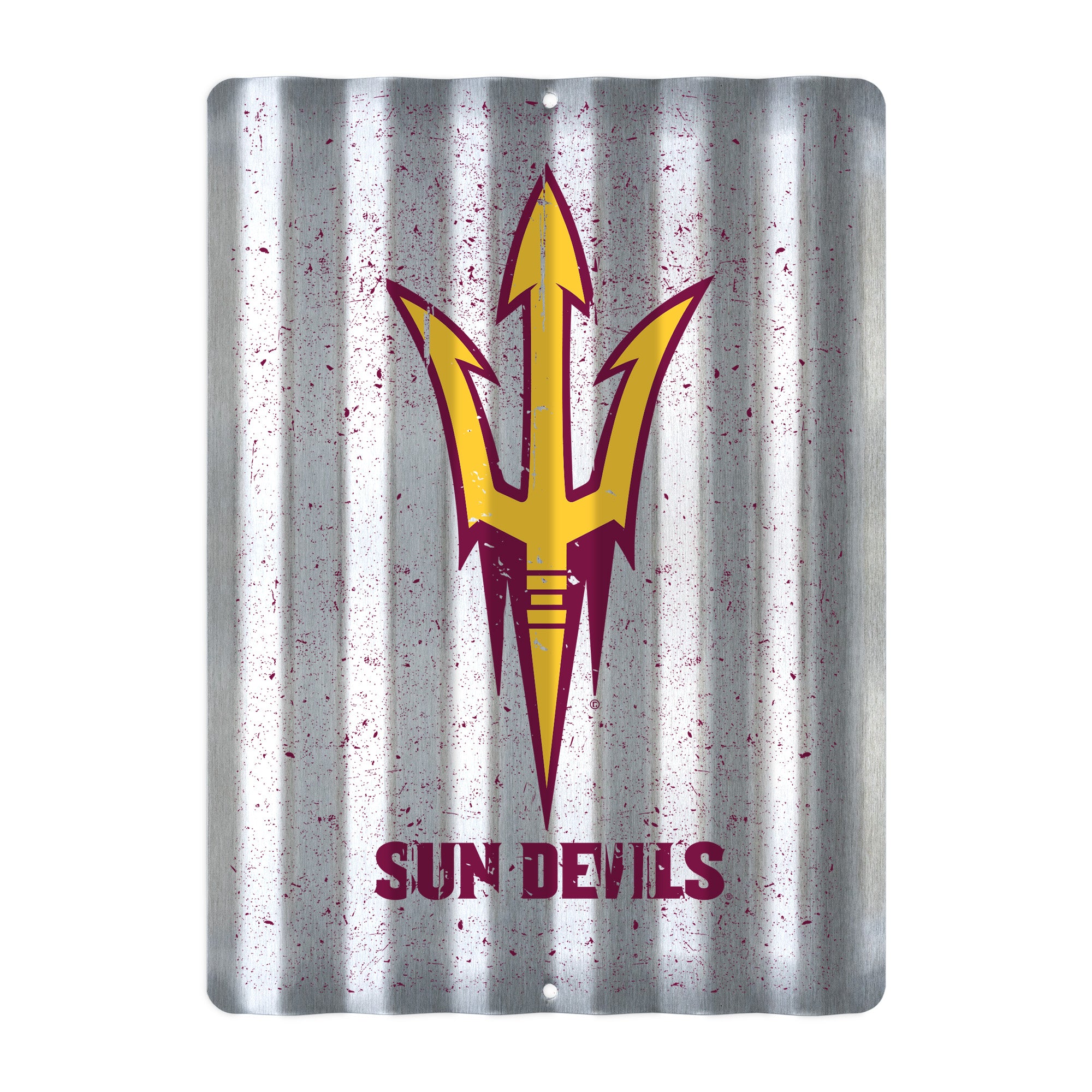 Arizona State Sun Devils Tin Metal Roof Sign (12