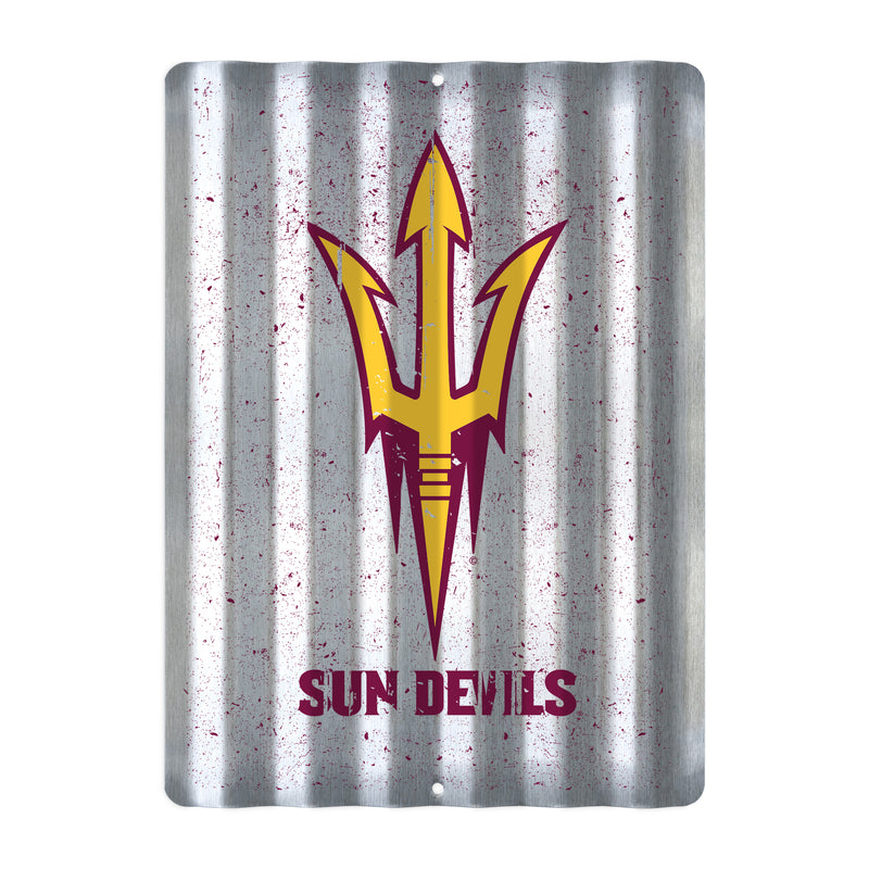 Arizona State Sun Devils Tin Metal Roof Sign (12"x16")