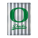 Oregon Ducks Tin Metal Roof Sign (12"x16")