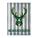 Milwaukee Bucks Tin Metal Roof Sign (12"x16")