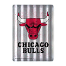 Chicago Bulls Tin Metal Roof Sign (12"x16")