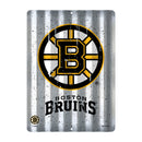 Boston Bruins Tin Metal Roof Sign (12"x16")