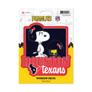 Houston Texans Peanuts Game Day Medium Die Cut Decal
