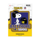 Baltimore Ravens Peanuts Game Day Medium Die Cut Decal