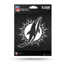 NFL Miami Dolphins 5" x 7" Vinyl Die-Cut Decal - Car/Truck/Home Accessory By Rico Industries