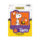 Clemson Tigers Peanuts Game Day Medium Die Cut Decal