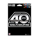 RFK Racing 40 Seasons Medium Die Cut Decal