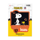 Chicago Bears Peanuts Game Day Medium Die Cut Decal