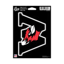 Wesleyan University Cardinals Medium Die Cut Decal