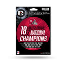 NCAA Alabama Crimson Tide 5" x 7" Vinyl Die-Cut Decal - Car/Truck/Home Accessory By Rico Industries