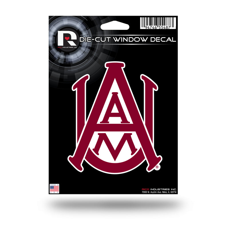 NCAA Alabama A&M Bulldogs 5" x 7" Vinyl Die-Cut Decal - Car/Truck/Home Accessory By Rico Industries