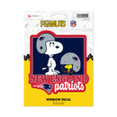 New England Patriots Peanuts Game Day Medium Die Cut Decal