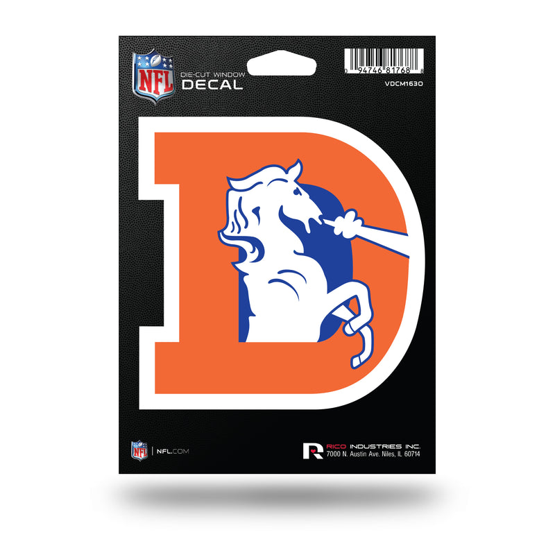NFL Denver Broncos 5" x 7" Vinyl Die-Cut Decal - Car/Truck/Home Accessory By Rico Industries